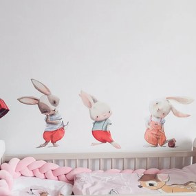 INSPIO Imádnivaló kicsi nyuszik - Akvarell matrica falra