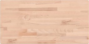 vidaXL tömör bükkfa fürdőszobai pult 100 x 50 x 1,5 cm