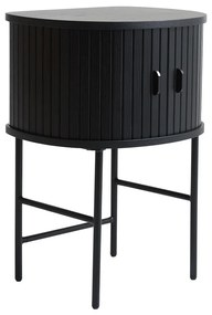 Fekete éjjeliszekrény Nola – Unique Furniture