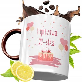 Bordó Bögre 20. Születésnapra Ajándék fényképes nyomtatással