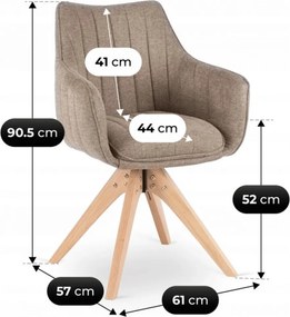 LEMON forgószék, bézs