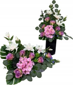 Csokor Nád Kompozíció Sír Temető Művirágok