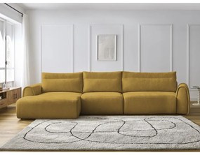 Okkersárga sarokkanapé Aden – Bobochic Paris