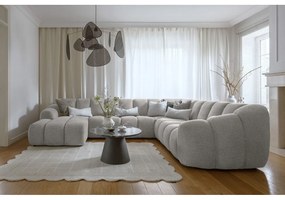 Világosszürke sarokkanapé (jobb oldali-U alakú) Shell – Miuform