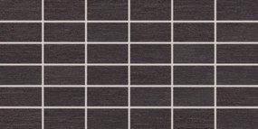 Mozaik Rako Fashion fekete 30x60 cm matt DDMBG624.1