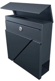 Modern, postaláda Időjárásálló, kültéri antracit