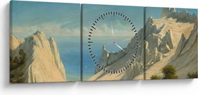 Kép - Georg Emil Libert, View of Sommerspiret, the Cliffs of Møn, reprodukciók (órával) (90x30 cm)