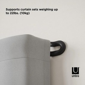 Acél bővíthető függönykarnis 107 - 305 cm Midnight – Umbra