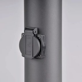 Kültéri lámpa DALLAS 1xE27/12W/230V IP44 antracit, aljzattal