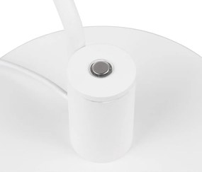 Matt fehér LED asztali lámpa hajlítható szerkezettel (magasság 64 cm) Manduro – Trio