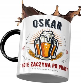 Fekete Bögre Oscar Férj Kolléga Ajándék Nyomtatott Fotóval