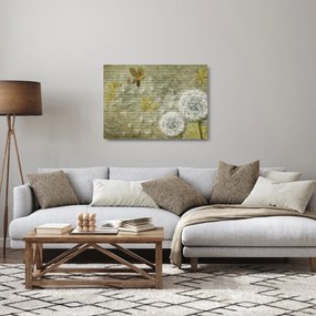 Kép - A szél által hordozott pitypang (üvegen) (70x50 cm)