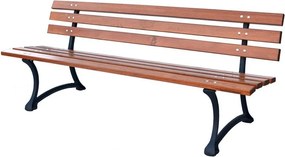 Natúr színű tömörfa kerti pad – Rojaplast