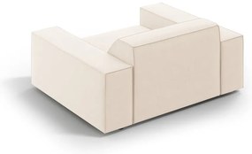 Bézs bársony fotel Jodie – Micadoni Home