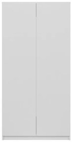 SD-90 gardróbszekrény akasztós és polcos résszel, fehér