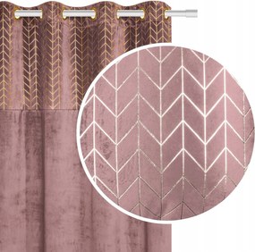 Velvet Függöny 140x250 Velvet Nord Púderrózsaszín