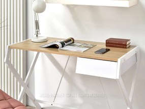 PC asztal Desiguo (tölgy + fehér). 1109744