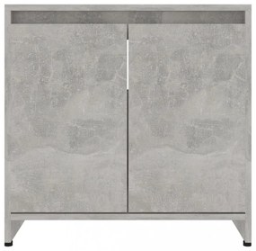 betonszürke szerelt fa fürdőszobaszekrény 60 x 33 x 61 cm