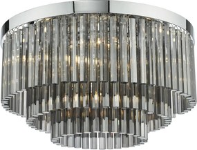 Dar Lighting glamour modern mennyezeti lámpa logan csiszolt króm darlog5410