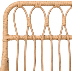 2 db fekete PE rattan karfás kerti szék 56 x 64 x 80 cm