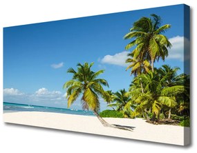 Vászonkép falra Palm Beach Sea Landscape 120x60 cm