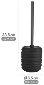 Fekete kerámia WC-kefe Illana – Wenko