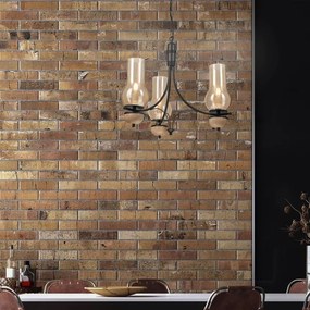 Brilagi - LED Csillár láncon COTTAGE 3xE14/40W/230V bükkfa/barna