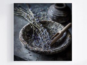 Poszter Gyógynövény Herbária Szárított Konyha Levendula 40x40