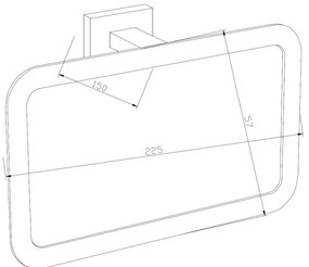 Mexen kiegészítők, ARNO törölközőtartó, arany, 7020732-50