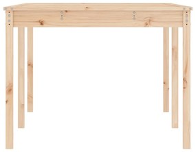 tömör fenyőfa kerti asztal 203,5 x 100 x 76 cm