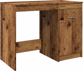 vidaXL antik fa színű szerelt fa íróasztal 100 x 50 x 76 cm