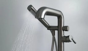 Silia szabadon álló kád csaptelep zuhanyszettel, titán