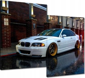 Vászonkép 80x70 Bmw alacsony profilú gumiabroncsok