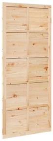 Istállóajtó Barna 90 x 210 cm Tömör fenyőfa