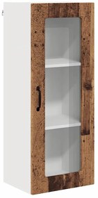 Fali konyhaszekrény polcokkal Öreg fa 40 x 31 x 100 cm Faanyag