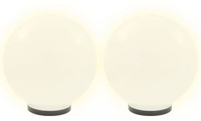 2 db LED gömblámpa 40 cm PMMA