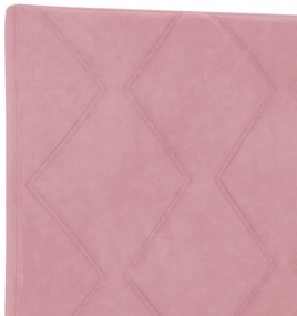 Fejtámla Gyémánt Blokk Design Rózsaszín 100 cm Bársony