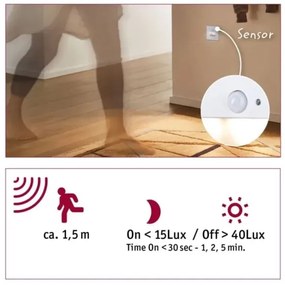 Paulmann 93133 - LED/1,2W Lépcsőmegvilágító érzékelővel EDGE 230V fehér