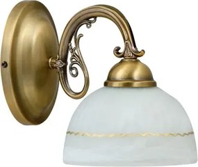 Rabalux beltéri fali lámpa e27 40w fehér/bronz flossi