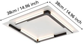 Eglo 900329 - LED Dimmelhető mennyezeti lámpa ZAMPOTE LED/25W/230V