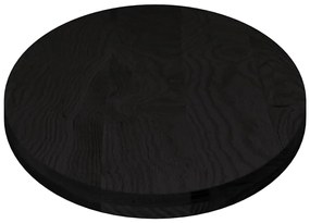 sötétbarna tömör akácfa ovális alakú asztallap 140 x 60 x 4 cm