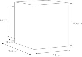 Lucide 23253/01/30 - Fali lámpa XERA 1xG9/42W/230V fekete