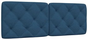 kék szövet fejtámla párna 120 cm