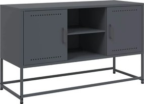vidaXL antracitszürke acél TV-szekrény 100,5x39x60,5 cm