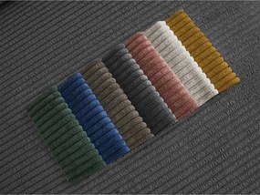 Szürkésbarna kordbársony kanapé 250 cm Tina – Bobochic Paris