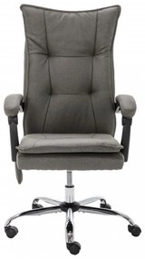 szürke szövet masszázsfunkciós irodaszék