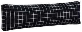 2 db fekete kockás oxford szövet raklappárna