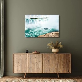 Vízesések hajóval képe (90x60 cm)
