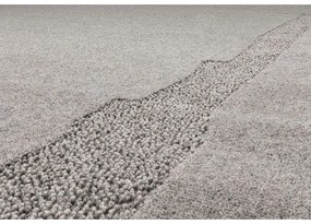 Szürke gyapjú szőnyeg 133x190 cm Morphic Rocca – Agnella