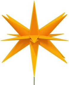 3 db összecsukható tüskés sárga LED-es karácsonyi lámpa 57 cm